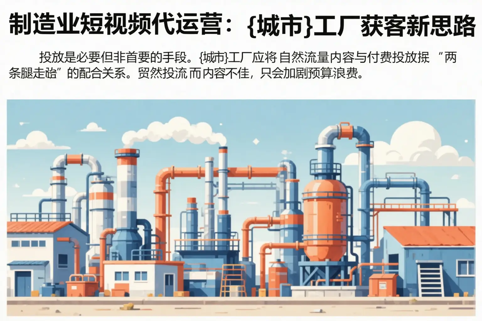 制造业短视频代运营：彝良工厂获客新思路
